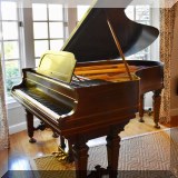 M01. Henry F. Miller of Boston parlor grand piano (6'10&rdquo;) with Damp Chaser system. 